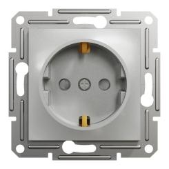 Розетка Schneider Electric ASFORA зі штор. алюміній Фото