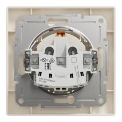 Розетка Schneider Electric ASFORA з кришкою, крем Фото 7
