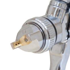 Краскопульт Sigma HVLP 1.4 (хром) верхний бак, (пласт) Фото 3