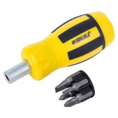 Набор отверток Sigma с реверсом MINI c битами 6шт CrV Фото 1