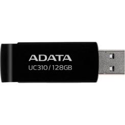 USB флеш накопитель ADATA 128GB UC310 USB 3.2 Black Фото 1