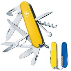 Нож Victorinox Huntsman Ukraine 91 мм Жовто-синій Фото 1