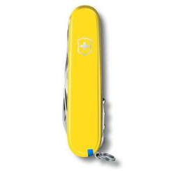 Нож Victorinox Huntsman Ukraine 91 мм Жовто-синій Фото 3