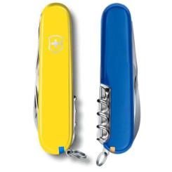 Нож Victorinox Huntsman Ukraine 91 мм Жовто-синій Фото 5