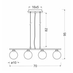 Люстра Candellux Raisa Фото 1