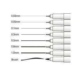 Лайнер Marvy Мульти-лайнер 4600-S 0.2мм, черный Фото 1