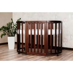 Кроватка Angelo трансформер 7-в-1 (орех) Фото