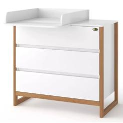 Комод-пеленатор Angelo Magic бело-буковый 90х49х82 Фото