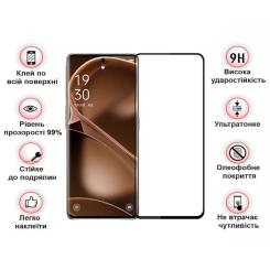 Стекло защитное BeCover Poco X6 Pro Black Фото 2