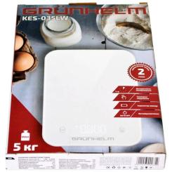 Весы кухонные Grunhelm KES-035LW Фото 5