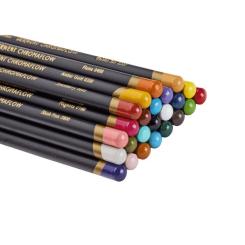 Карандаши цветные Derwent Chromaflow 24 цв. в металлическом пенале Фото 2