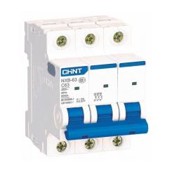 Автоматический выключатель CHINT NXB-63-3P-C40 Фото