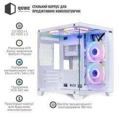 Корпус для ПК Qube REEF ARGB White Фото 7