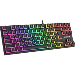 Клавиатура GamePro MK80R Red Switch RGB USB Black Фото 1