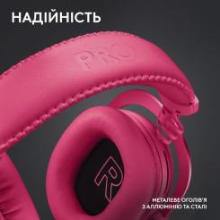 Наушники Logitech G Pro X 2 Lightspeed Wireless Magenta Фото 9