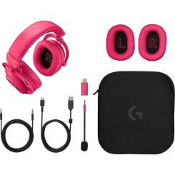 Наушники Logitech G Pro X 2 Lightspeed Wireless Magenta Фото 5