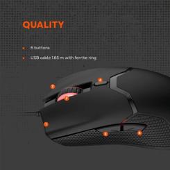Мышка Canyon GM-116 Carver USB Black Фото 6