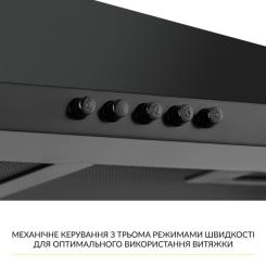 Вытяжка кухонная Weilor WK 65 FBL Фото 3