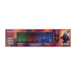 Комплект Defender Glion C-123 USB UA Black Фото 3
