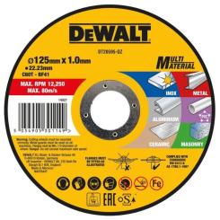 Круг отрезной DeWALT MULTI-MATERIAL, 125x1x22,23мм Фото