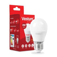 Лампочка Vestum G45 8W 3000K 220V E27 Фото 1