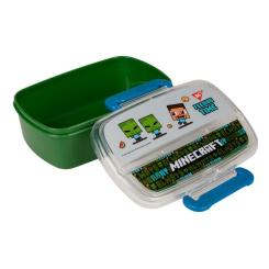 Ланч-бокс детский Yes Minecraft 750 мл с принадлежностями Фото 1