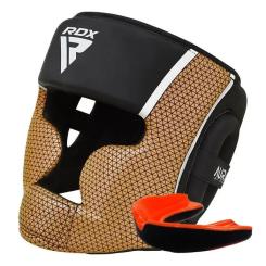Боксерский шлем RDX Aura Plus T-17 Black Golden XL Фото