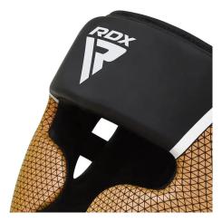 Боксерский шлем RDX Aura Plus T-17 Black Golden XL Фото 3