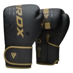 Боксерские перчатки RDX F6 Kara Matte Golden 12 унцій Фото