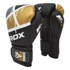 Боксерские перчатки RDX F7 Ego Black Golden 10 унцій Фото