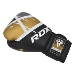Боксерские перчатки RDX F7 Ego Black Golden 10 унцій Фото 2
