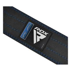 Атлетический пояс RDX для пауерліфтингу RD1 шкіряний Blue L Фото 3