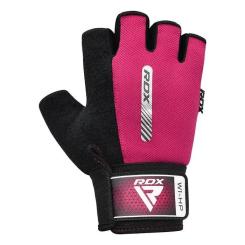Перчатки для фитнеса RDX W1 Half Pink S Фото 2