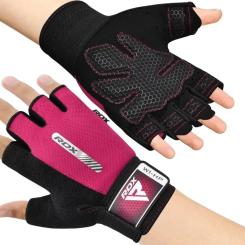Перчатки для фитнеса RDX W1 Half Pink S Фото 5