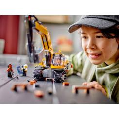 Конструктор LEGO City Желтый строительный экскаватор Фото 8
