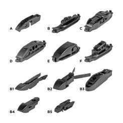 Щетка стеклоочистителя AMiO Hybrid multiconnect 17" 425 мм (02204) (022047) Фото 3