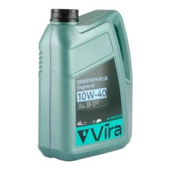 Моторное масло VIRA Semisynthetic Plus 10W-40 4 л Фото 1