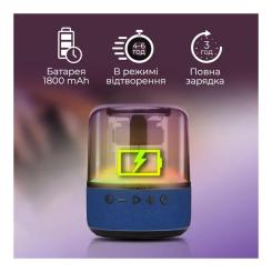 Акустическая система Promate Glitz-L Blue Фото 4