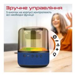Акустическая система Promate Glitz-L Blue Фото 6