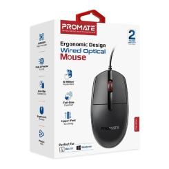 Мышка Promate CM-1200 USB Black Фото 1