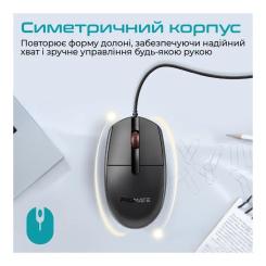 Мышка Promate CM-1200 USB Black Фото 2