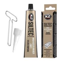Герметик автомобильный K2 Siltec чорний 90 г Фото 1