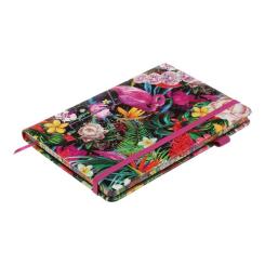 Книга записная Buromax EXOTIC А5 96 аркушів клітинка, рожевий Фото 2