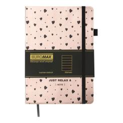 Книга записная Buromax RELAX А5 96 аркушів лінія, рожевий Фото 1