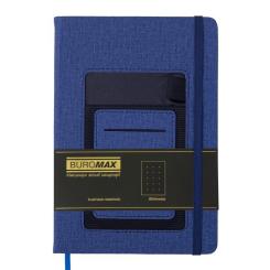 Книга записная Buromax COMFORT А5 96 аркушів крапка, синій Фото 1
