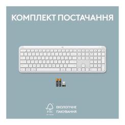 Клавиатура Logitech K950 Bluetooth/Wireless UA Off-White Фото 10