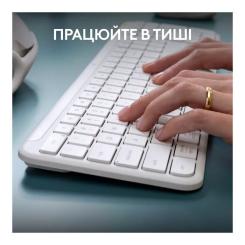 Клавиатура Logitech K950 Bluetooth/Wireless UA Off-White Фото 5