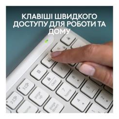 Клавиатура Logitech K950 Bluetooth/Wireless UA Off-White Фото 7