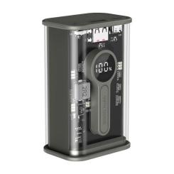 Батарея универсальная Gembird 9000mAh, QC3.0, Transparent Фото 1