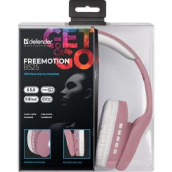 Наушники Defender FreeMotion B525 Bluetooth Pink-White Фото 5